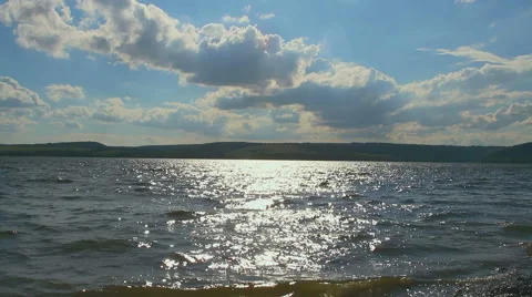 Shining Water and clouds 動画素材 54666018