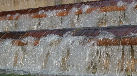 Shining waterfall elements 動画素材 68681926