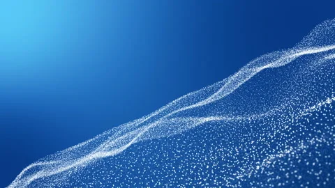 Shining wave particles animation background Stock Footage 169543964