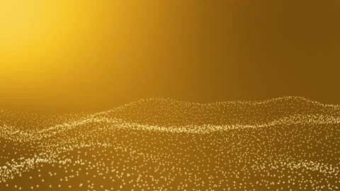 Shining wave particles animation background Stock Footage 169544380