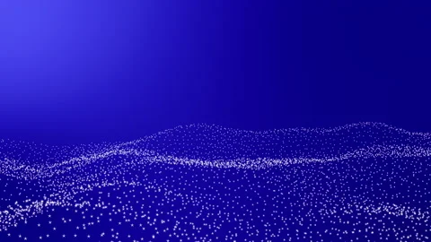 Shining wave particles animation background Stock Footage 170103430
