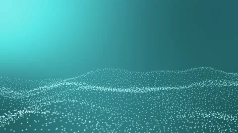 Shining wave particles animation background Stock Footage 170602929