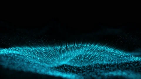 Shining wave particles animation background Stock Footage 201670179