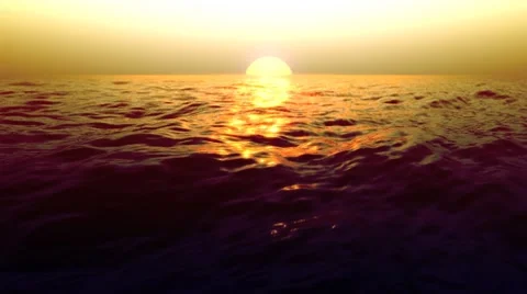 Shining Waves HD Stock Footage 7753885