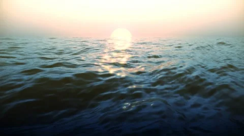 Shining Waves Loop Stock Footage 7751472