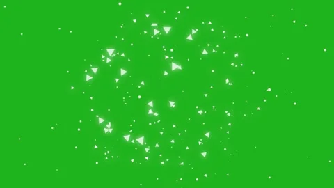 Shining white particles motion graphics with green screen background Stock Footage 133117386