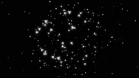 Shining white particles motion graphics with night background Stock Footage 133573147