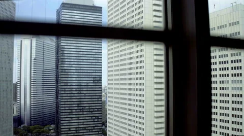 Shinjuku from elevator 1 Stock Footage 68493014