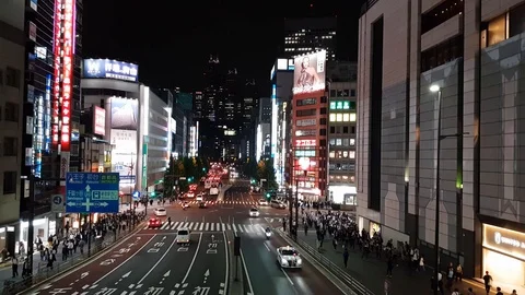 Shinjuku Night Normal Stock Footage 109154077
