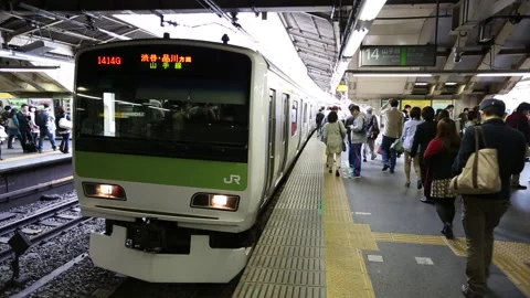Shinjuku Station Stock Footage 203802293
