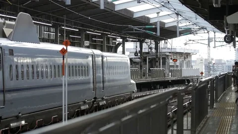Shinkanse:bullet train Stock Footage 80427141