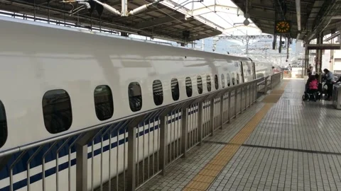 Shinkansen bullet train Stock Footage 149203913