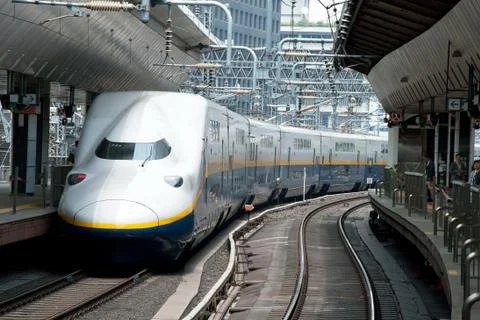 Shinkansen bullet train Stock-Fotos