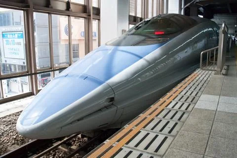 Shinkansen bullet train Stock Photos