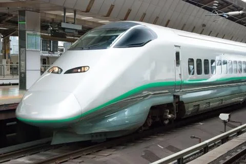 Shinkansen bullet train Stock Photos