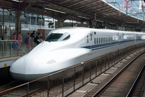 Shinkansen bullet train Stock Photos