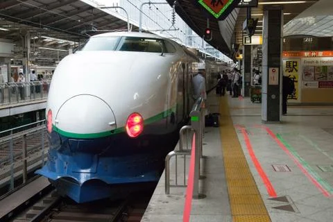 Shinkansen bullet train Stock Photos