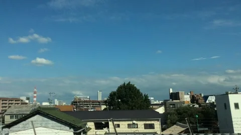 Shinkansen fast Train from Tokyo to Kyoto Stock Footage