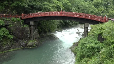 Shinkyo Bridge, Nikko 스톡 동영상 96166885