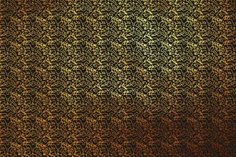 Shinning gold texture pattern on black background for print and design. Stock Illustration