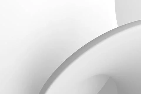 Shinny white abstract computer generated 3D distorted wave shape 스톡 일러스트