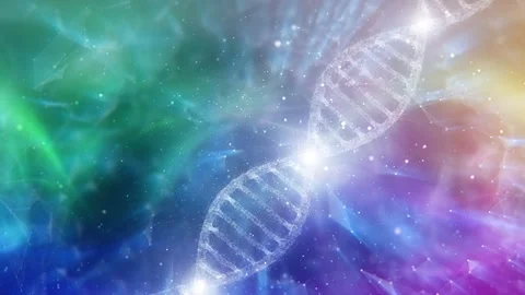 Shiny 3d dna chain animation motion background Stock Footage 337238018