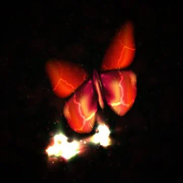 Shiny abstract butterfly Stock Illustration