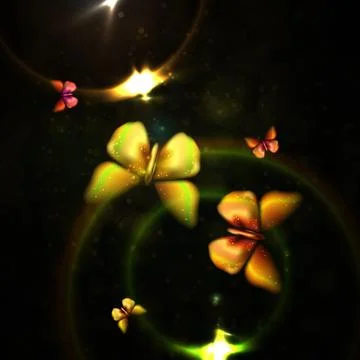 Shiny abstract butterfly Stock Illustration