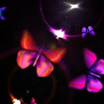 Shiny abstract butterfly Stock Illustration