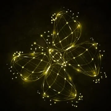 Shiny abstract butterfly Stock Illustration