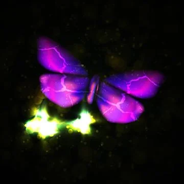 Shiny abstract butterfly Stock Illustration