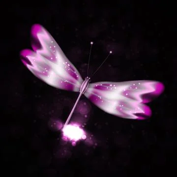 Shiny abstract dragonfly Illustrazione stock