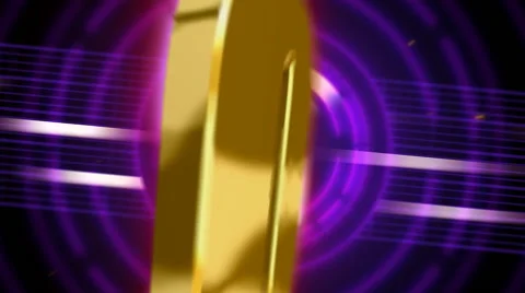 Shiny and shaky 3d countdown animation Stock Footage 66196236