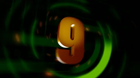 Shiny and shaky countdown animation Stock Footage 66196235