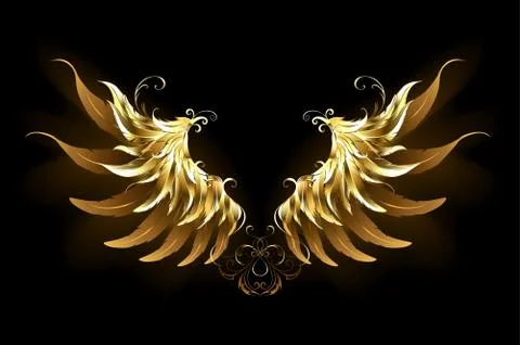 Shiny angel wings Stock Illustration