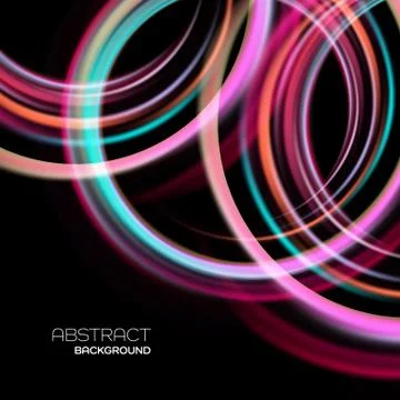 Shiny background with color circle Stock Illustration
