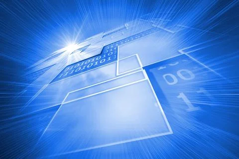 Shiny background with squares Stock Photos
