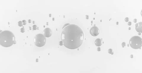 Shiny balls with different size on simple gradient background. Stock-Fotos