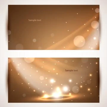 Shiny banners. use for presentation Stock Illustration