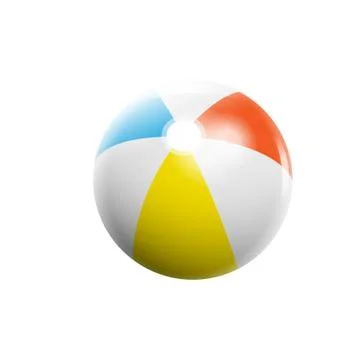 Shiny beach ball vector illustration Stock Illustration