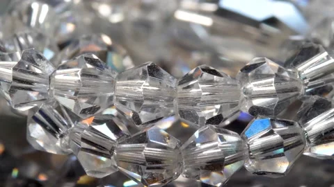 Shiny beautiful diamond refracting light in vivid colors Stock Footage 164189585