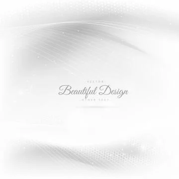 Shiny beautiful waves in white background Stock Illustration