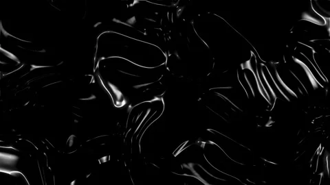 Shiny black liquid flows creating abstract swirling patterns. Stock Footage 297508669