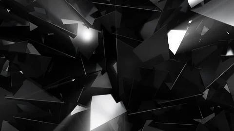 Shiny Black Triangles 動画素材 102389891