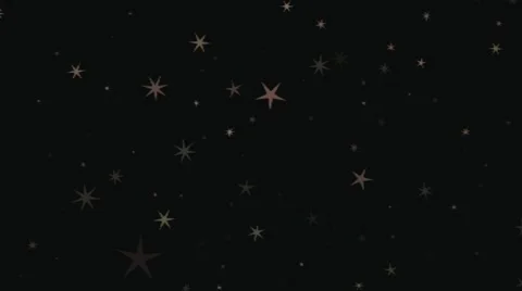 Shiny Blinking Stars Circular Motion 4K Overlay Black Sky Stock Footage 304511401
