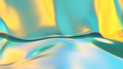 A shiny blue and yellow loop animation with a wave Video stock 276493545
