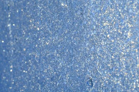 Shiny blue background round sequins blurred Defocused Stock Photos
