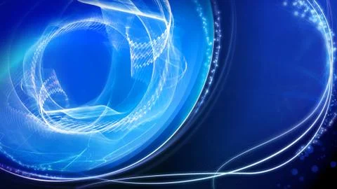 Shiny blue light effect background, abstract illustration. Stock Illustration