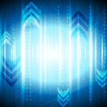 Shiny blue tech vector background Shiny blue tech abstract background. Vec... Stock Photos