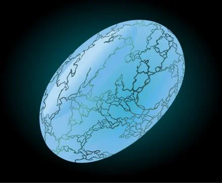 Shiny blue turquoise Stock Illustration